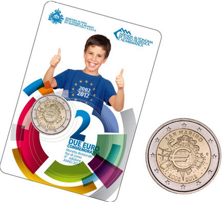 San Marino 2€ 2012 - 10 anni dell'Euro