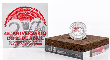 Portogallo 5€ 45 Anni del 25 Aprile 2019 Argento Proof