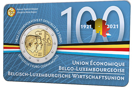 Belgio 2€ Unione economica belga lussemburghese 2021 (casuale)