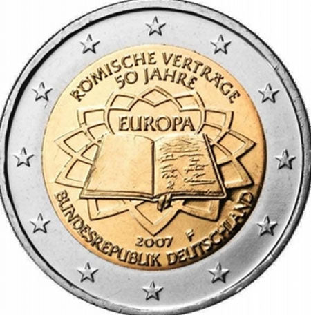 Germania 2€ Trattato di Roma 2007 (5 Lettere)