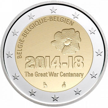 Belgio 2€ 100 Anni Prima Guerra Mondiale 2014