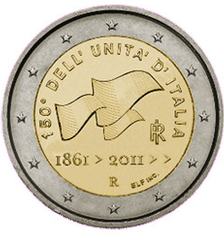 Italia 2€ Anniversario dell'Unità 2011