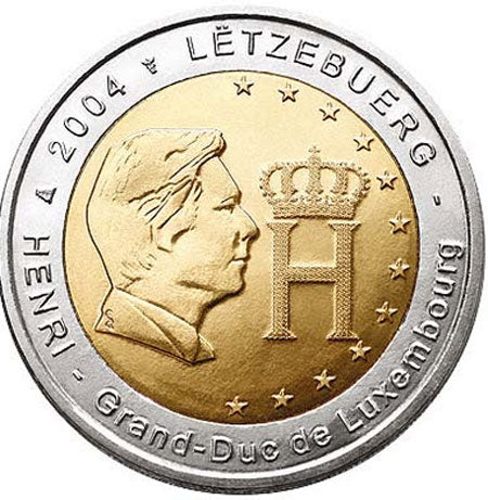 Lussemburgo 2€ Granduca Henri 2004