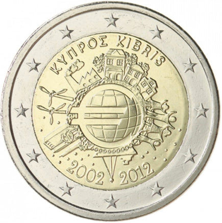 Cipro 2€ 10 anni di Euro 2012