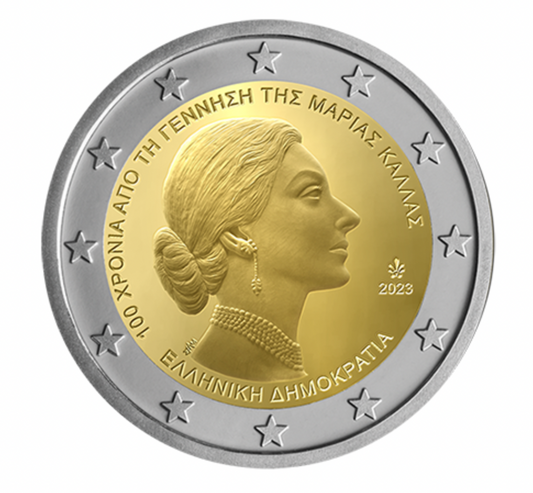 Grecia 2€ Maria Callas 2023