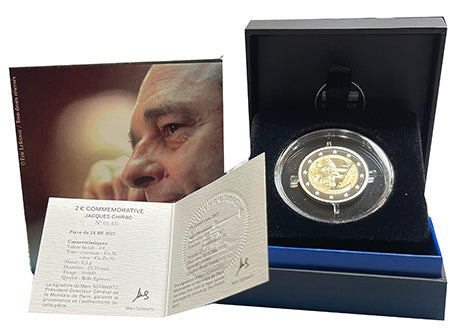 Francia 2€ Jacques Chirac 2022 Proof