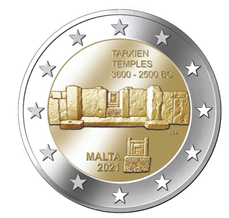 Malta 2€ Tempio di Tarxien 2021