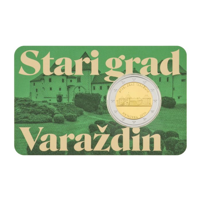 Croazia 2€ Varazdin Centro Storico 2024 Carta Moneta