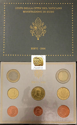 Set Vaticano Bnc 1ct. a € 2 2006