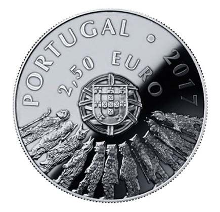 Portogallo €2,5 Caretos Trás-os-Montes Argento Proof 2017