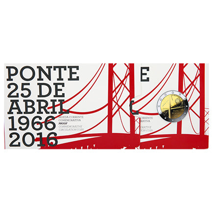 Portogallo 2€ Ponte 25 de Abril Proof 2016