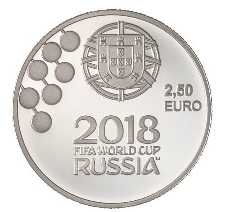 Portogallo € 2,50 Mondiali di calcio Russia 2018