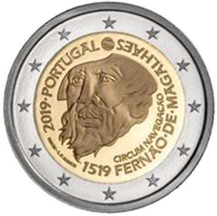 Portogallo 2€ Circumnavigazione Ferdinando Magellano 2019