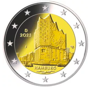 Germania 2€ Amburgo Stati Federati II 2023