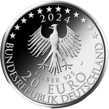 Germania €20 300° anniversario della nascita di Immanuel Kant” Argento 2024