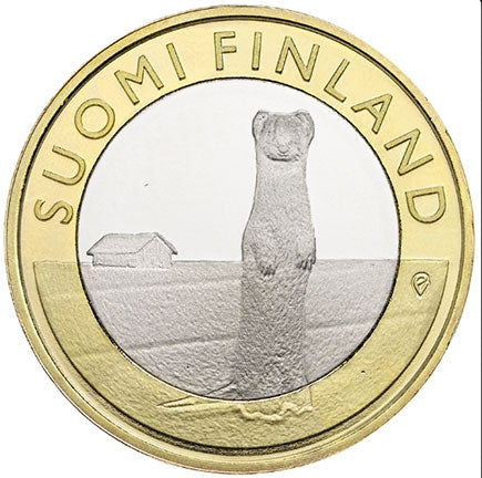 Finlandia €5 Furetto- Ostrobotnia 2015