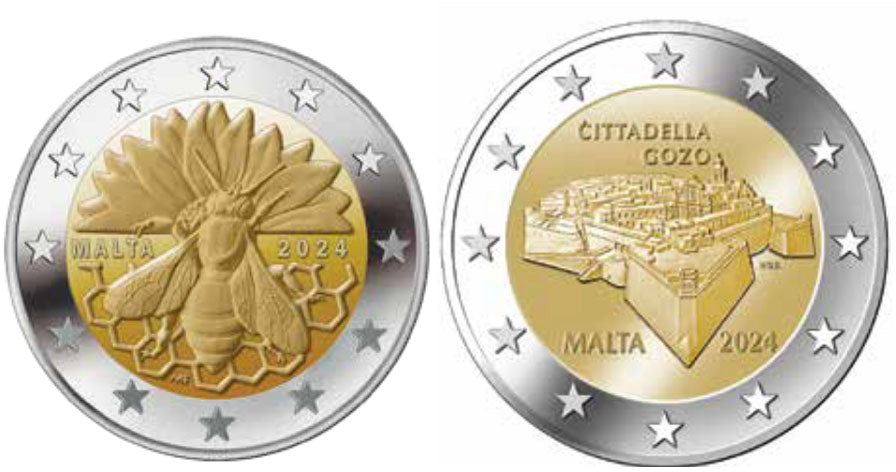 Set Malta 2€ Ape Malteza + Cittadella 2024