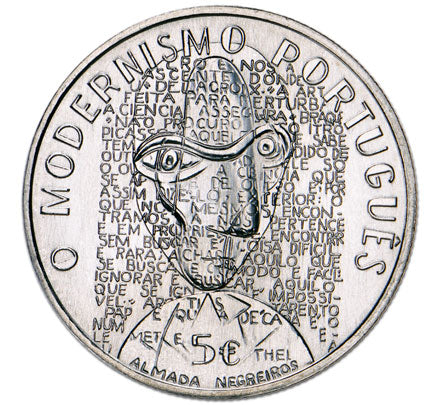 Portogallo 5€ Modernismo 2016