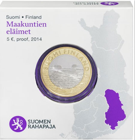 Finlandia 5€ Svasso di Savoia 2014