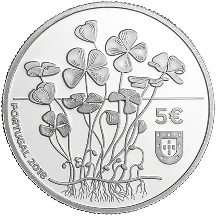 Portogallo 5€ Trifoglio 2018 Argento Proof