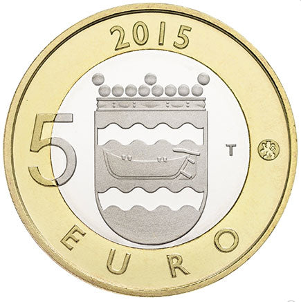 Finlandia 5€ Uusimaa Porcospino 2015